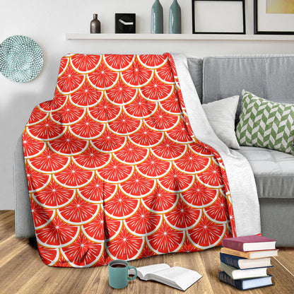 Grapefruit Pattern Print Design GF07 Fleece Blanket