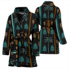 Hawaiian Themed Pattern Print Design H023 Women Bathrobe