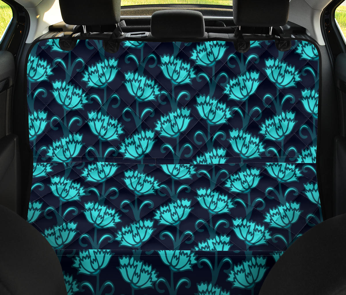 Carnations Pattern Print Design CN06 Rear Dog  Seat Cover