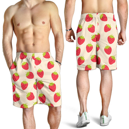 Strawberry Pattern Print Design SB02 Mens Shorts