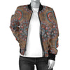 Calendar Aztec Pattern Print Design 03 Women's Bomber Jacket