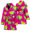 Watermelon Pattern Print Design WM04 Women Bathrobe