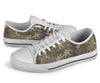 Palm Tree camouflage White Bottom Low Top Shoes