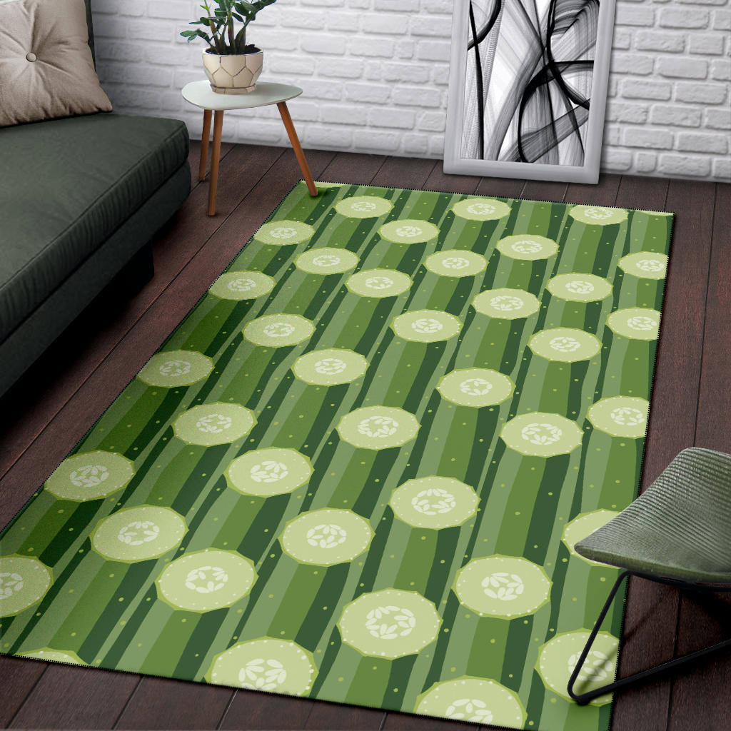 Cucumber Pattern Print Design CC03 Area Rugs