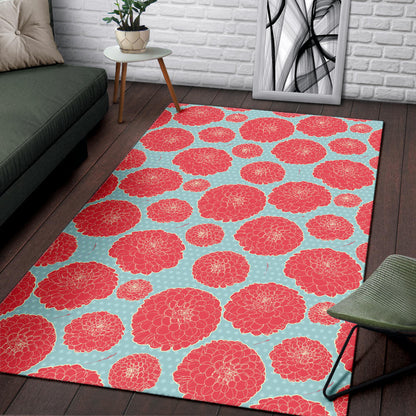 Marigold Pattern Print Design MR03 Area Rugs
