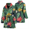 Bird Of Paradise Pattern Print Design BOP09 Women Bathrobe