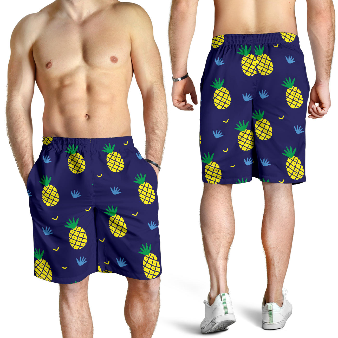 Pineapple Pattern Print Design A01 Mens Shorts