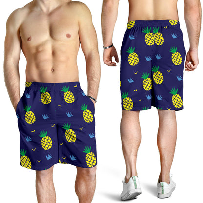 Pineapple Pattern Print Design A01 Mens Shorts