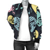 Music note Pattern Print Design A03 Women's Bomber Jacket