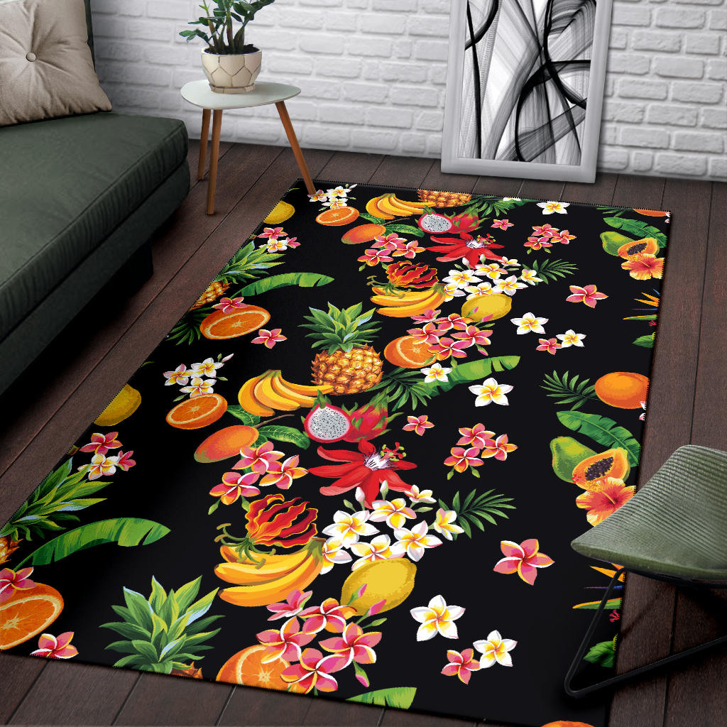 Tropical Fruits Pattern Print Design TF02 Area Rugs