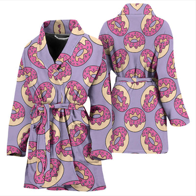 Donut Pattern Print Design DN015 Women Bathrobe