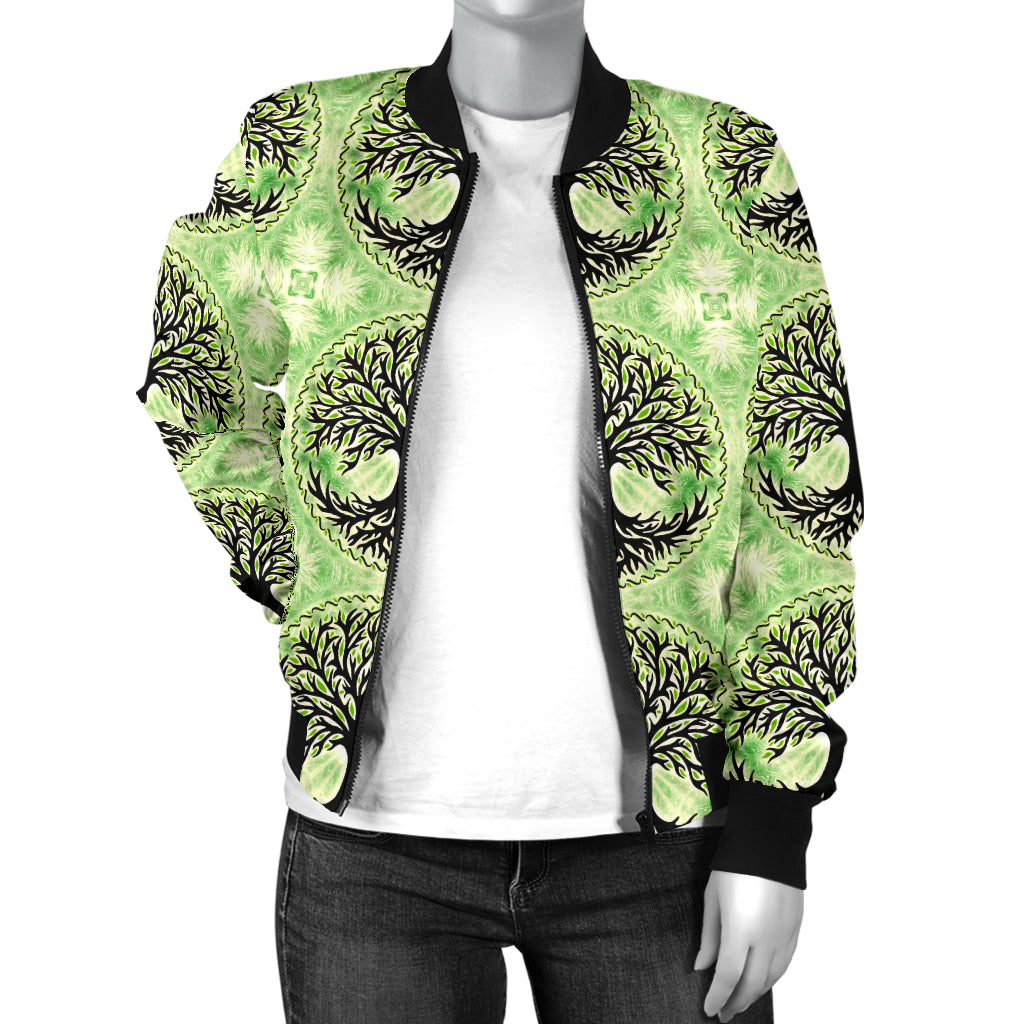 Celtic Pattern Print Design 010 Women's Bomber Jacket