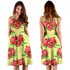 Pomegranate Pattern Print Design PG07 Midi Dress