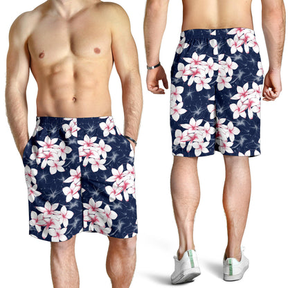 Plumeria Pattern Print Design PM017 Mens Shorts