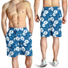 Hibiscus Pattern Print Design HB03 Mens Shorts