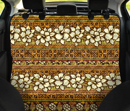 Hawaiian Themed Pattern Print Design H015 Rear Dog  Seat Cover