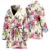 Carnations Pattern Print Design CN02 Women Bathrobe