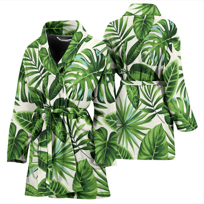 Tropical Flower Pattern Print Design TF013 Women Bathrobe