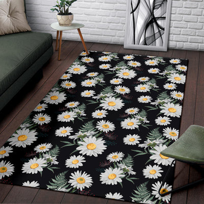 Daisy Pattern Print Design DS07 Area Rugs