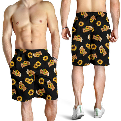Sunflower Pattern Print Design SF016 Mens Shorts