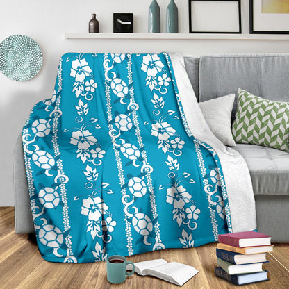 Hawaiian Themed Pattern Print Design H025 Fleece Blanket