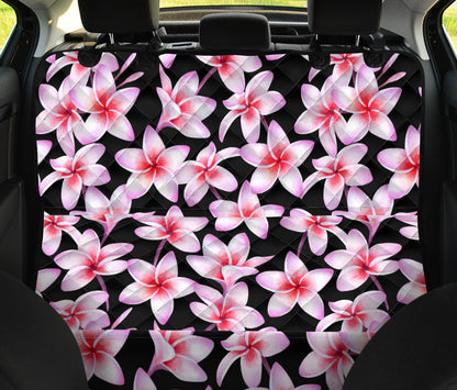 Pink Plumeria Pattern Print Design PM09 Rear Dog  Seat Cover