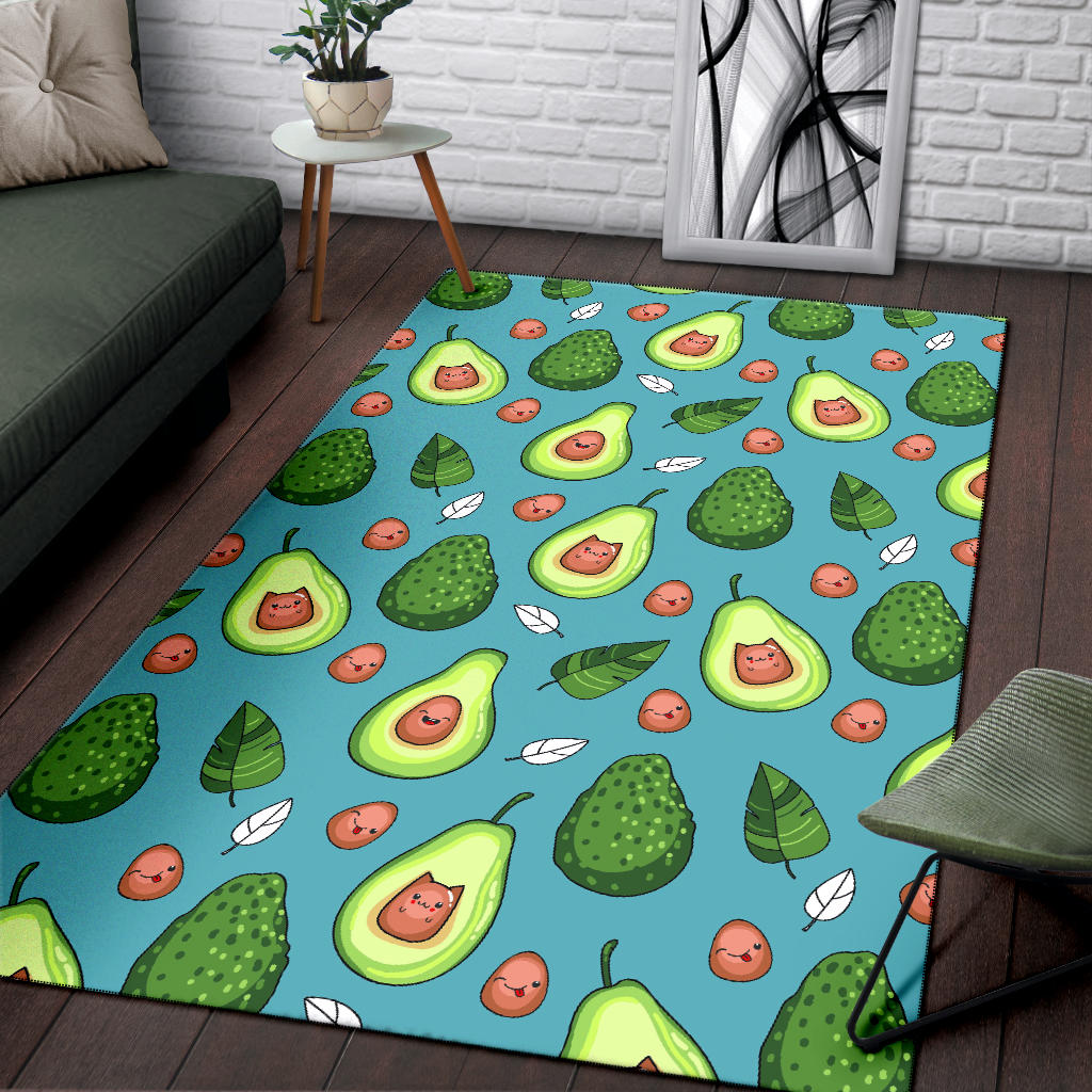 Avocado Pattern Print Design AC05 Area Rugs