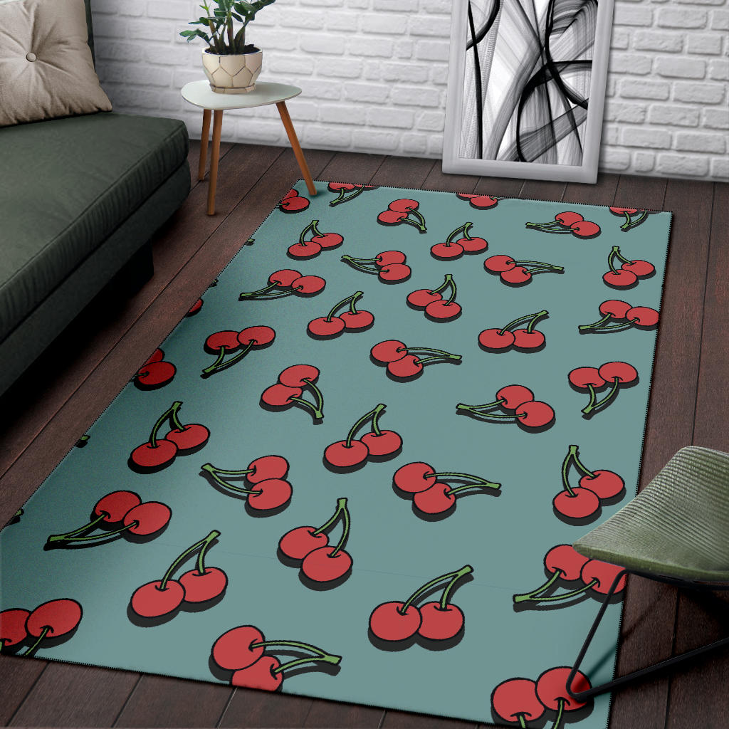 Cherry Pattern Print Design CH03 Area Rugs