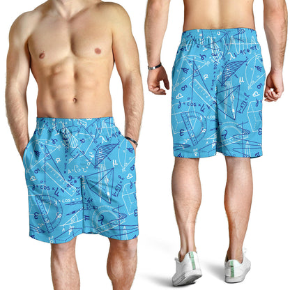 Math Pattern Print Design 02 Mens Shorts