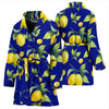 Lemon Pattern Print Design LM06 Women Bathrobe