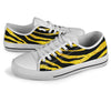 zebra Gold White Bottom Low Top Shoes