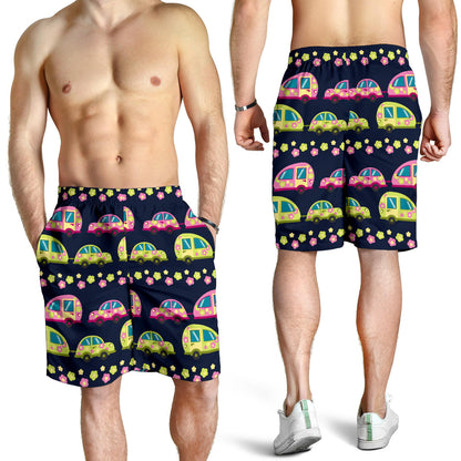 Camper Cute Camping Design No 3 Print Mens Shorts