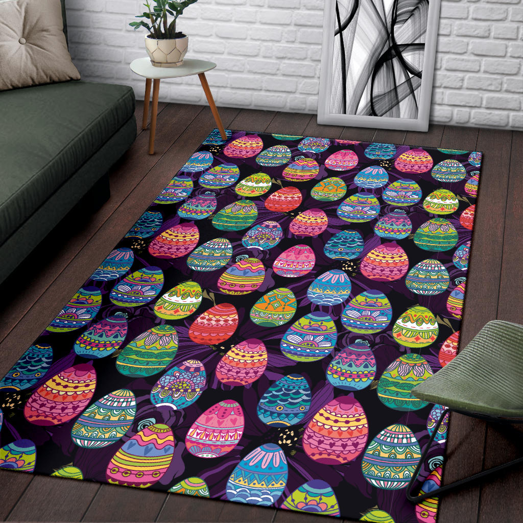 Easter Eggs Pattern Print Design RB08 Area Rugs
