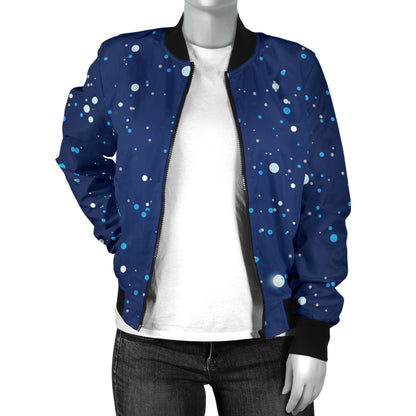 Night sky Pattern Print Design A03 Women's Bomber Jacket
