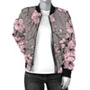 Cherry Blossom Pattern Print Design CB05 Women Bomber Jacket