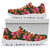 Amaryllis Pattern Print Design AL01 Sneakers White Bottom Shoes