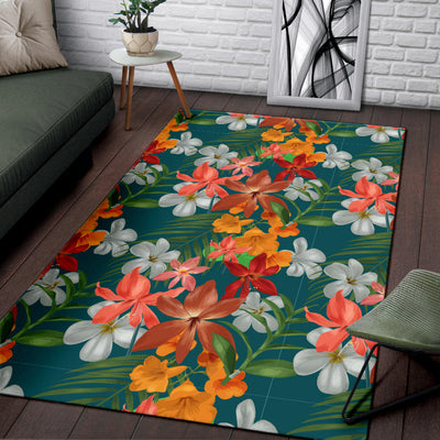 Amaryllis Pattern Print Design AL06 Area Rugs