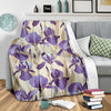 Iris Pattern Print Design IR02 Fleece Blanket