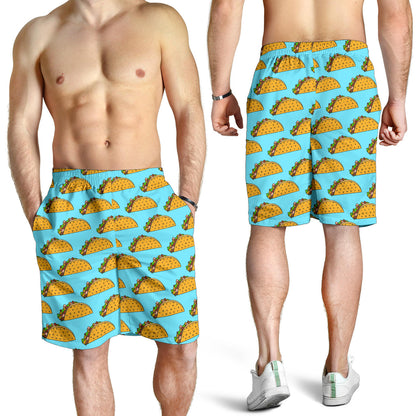 Taco Pattern Print Design TC03 Mens Shorts