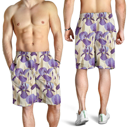 Iris Pattern Print Design IR02 Mens Shorts