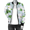 Apple blossom Pattern Print Design AB04 Women Bomber Jacket