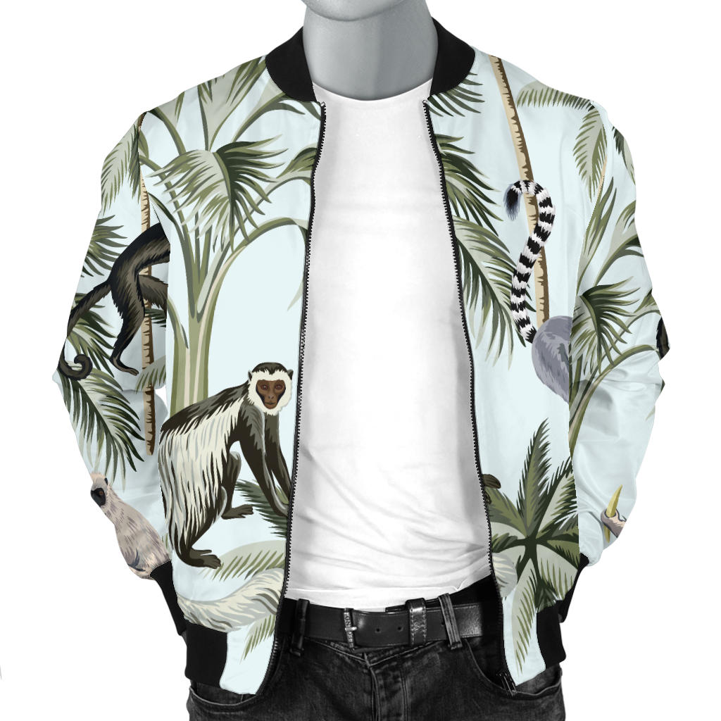 Rainforest Pattern Print Design RF04 Men Bomber Jacket