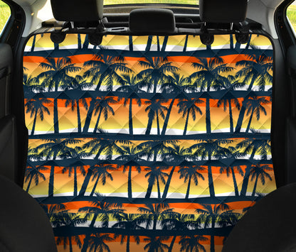 Palm Tree Pattern Print Design PT011 Rear Dog  Seat Cover