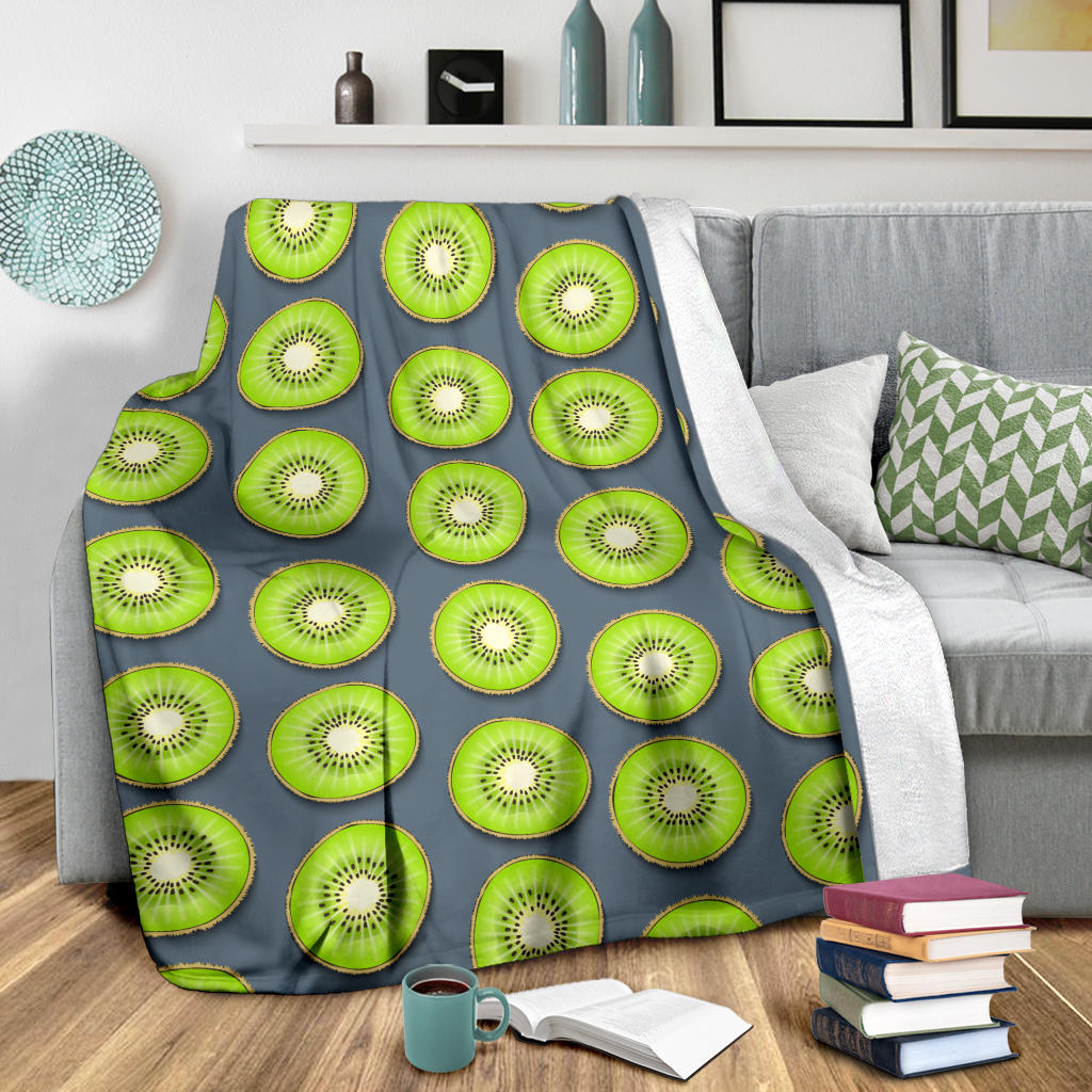 Kiwi Pattern Print Design KW06 Fleece Blanket