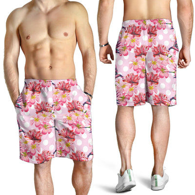 Bird Of Paradise Pattern Print Design BOP011 Mens Shorts