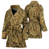 Bitcoin Pattern Print Design DO01 Women Bathrobe