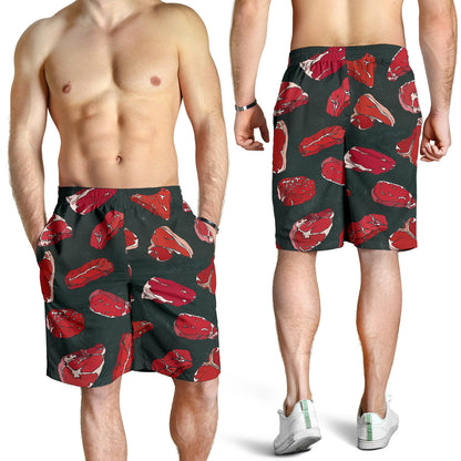 Meat Pattern Print Design 01 Mens Shorts