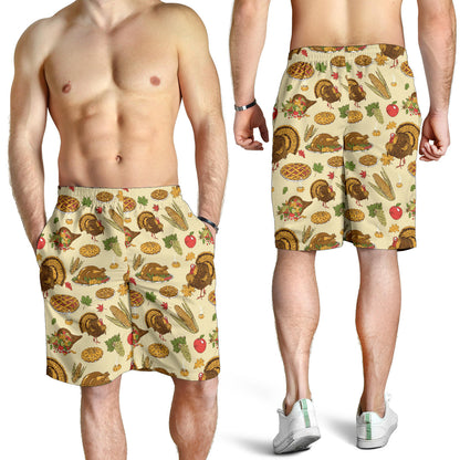 Turkey Pattern Print Design 02 Mens Shorts