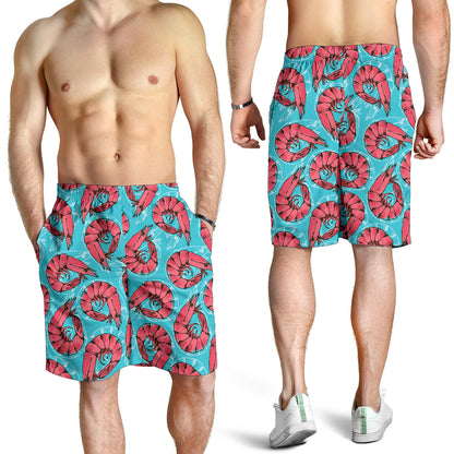 Prawn Pattern Print Design 01 Mens Shorts