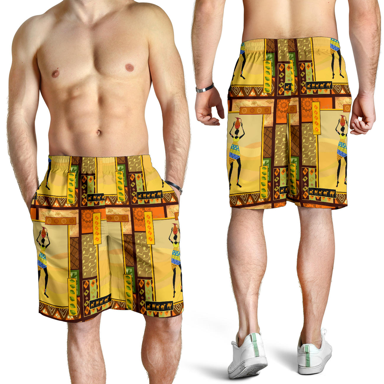 African Girl Design Mens Shorts